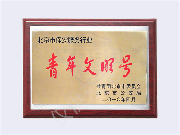 北京银盾保安服务有限公司荣获2010保安服务业青年文明号