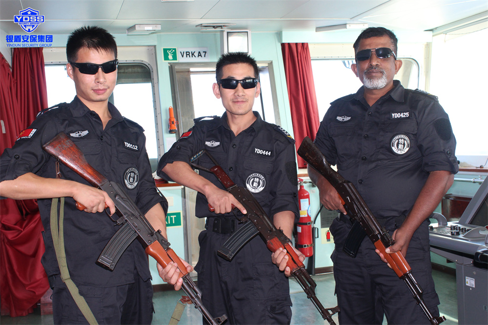 银盾安保集团海外安保海保队员海外执行安保服务护航任务